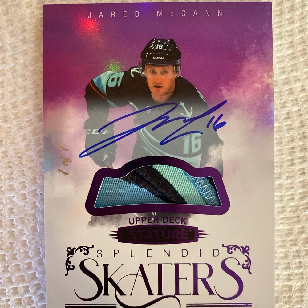 🔥🔥🔥🔥1/1 Jared McCann auto patch splendid skaters  🔥🔥🔥🔥🔥🔥
